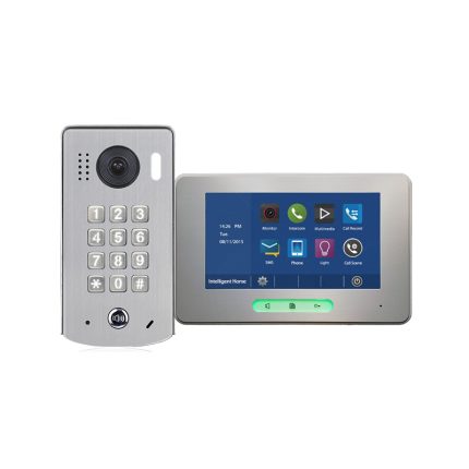 Kit videointerfon 2Easy pentru o familie cu tastatură mecanică iluminată